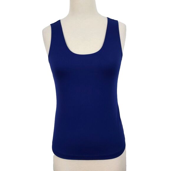Chico's Tank Top Cami Size 1 Womens M Nylon Spandex Sleeveless Stretch Layering - Picture 1 of 11